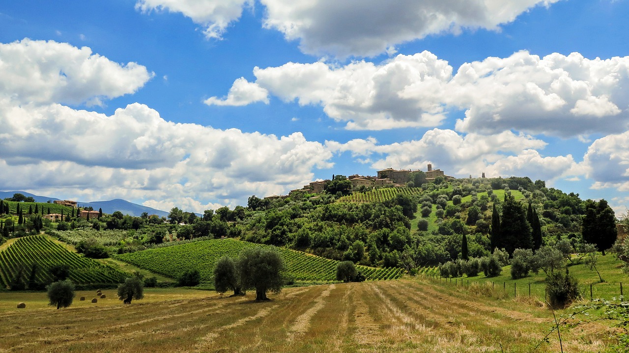 Itinerario nella campagna toscana vicino a Sinalunga