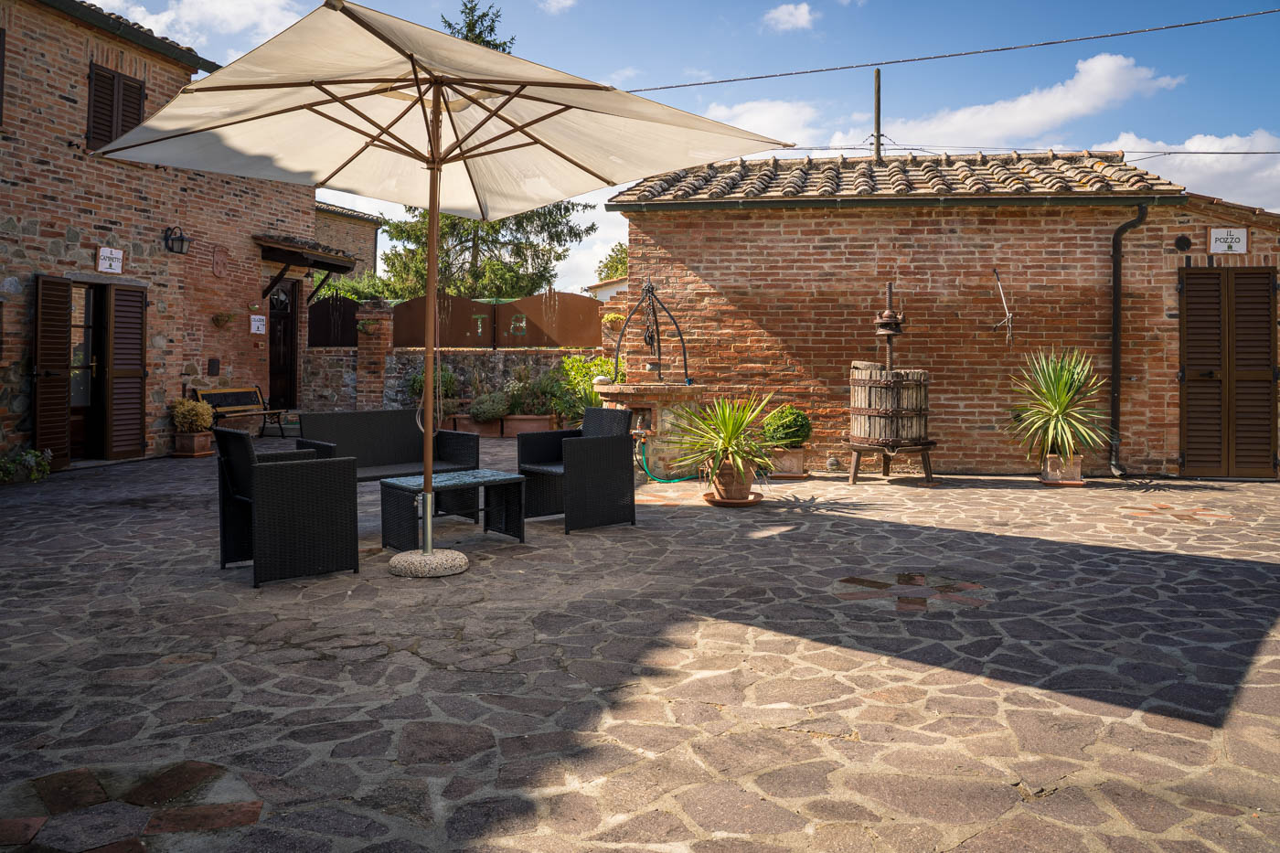 Scorcio degli esterni di Borgo Terrosi